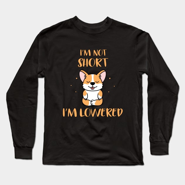 Funny Corgi meme Kawaii Gift for Pembroke Corgi mom Birthday Long Sleeve T-Shirt by YANISOVE